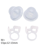 2pc Silica Gel Nipple Aspirator Corrector + 2pc Niplette Fixed Clips Treatment Redress for Flat Inverted Nipples Sucker Puller