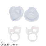 2pc Silica Gel Nipple Aspirator Corrector + 2pc Niplette Fixed Clips Treatment Redress for Flat Inverted Nipples Sucker Puller