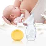 100ml Manual Breast Pump Accessories Silicone Maternal Milk Collector Holder Baby Breastfeeding Bottle Puerperal Nursing Pump